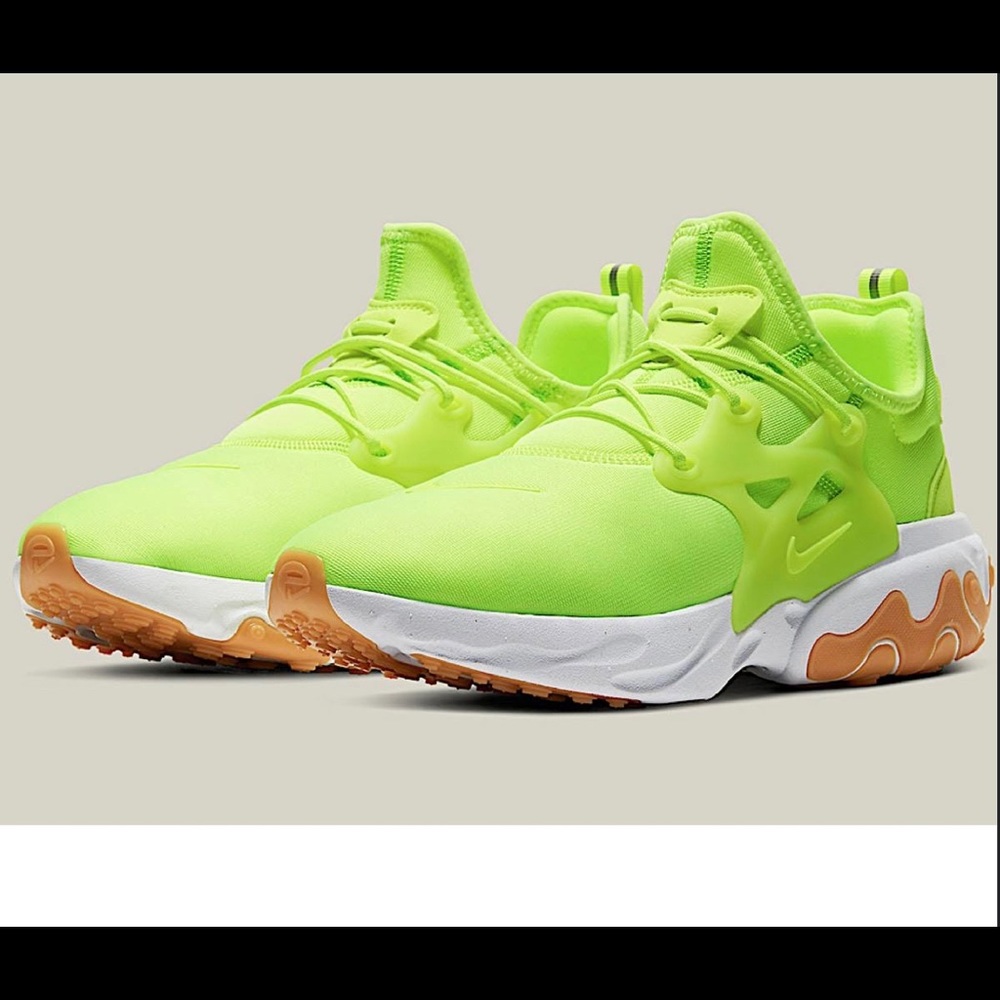 Nike React Presto Volt Gum Neon